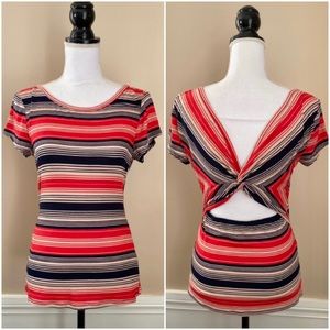 VENUS Twisted Back Detail Top